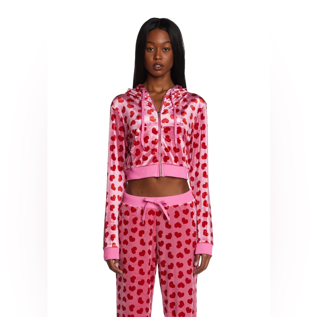 Euc Dolls Kill Jennifers Body Pink Hearts Sweatsuit